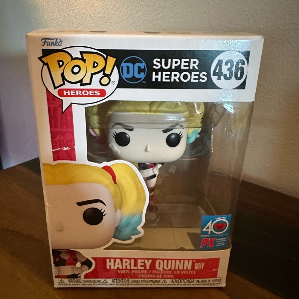 Funko Pop DC Super Heroes Harley Quinn With Belt PX 436 Vinyl Figure